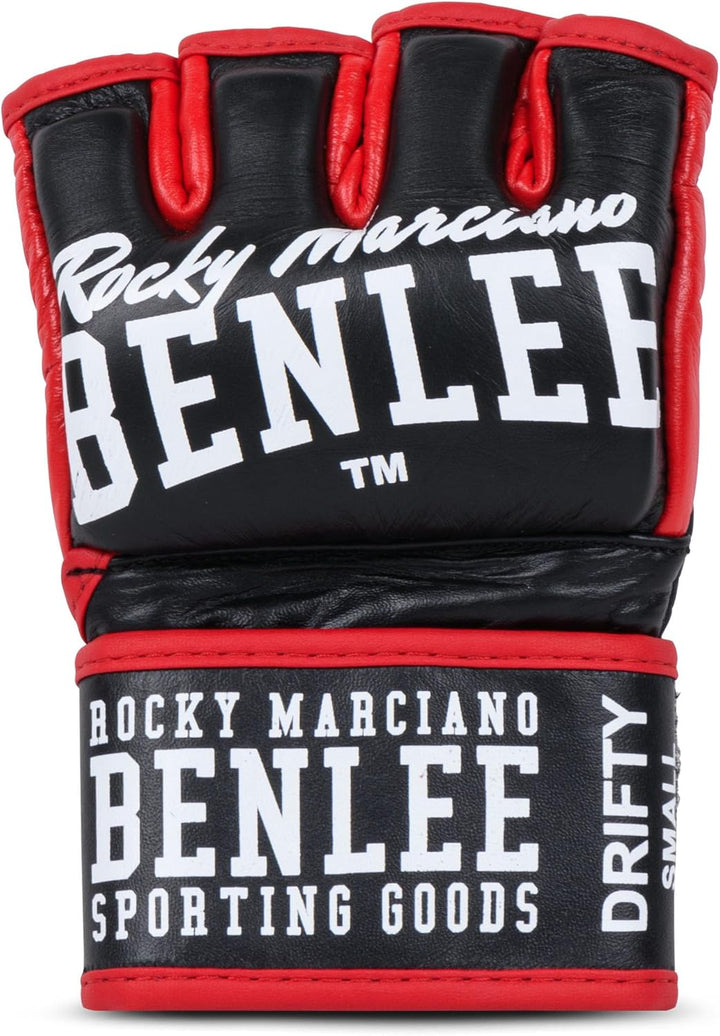 BENLEE MMA-Trainingshandschuhe aus Leder (1 Paar) DRIFTY L Schwarz, L Schwarz