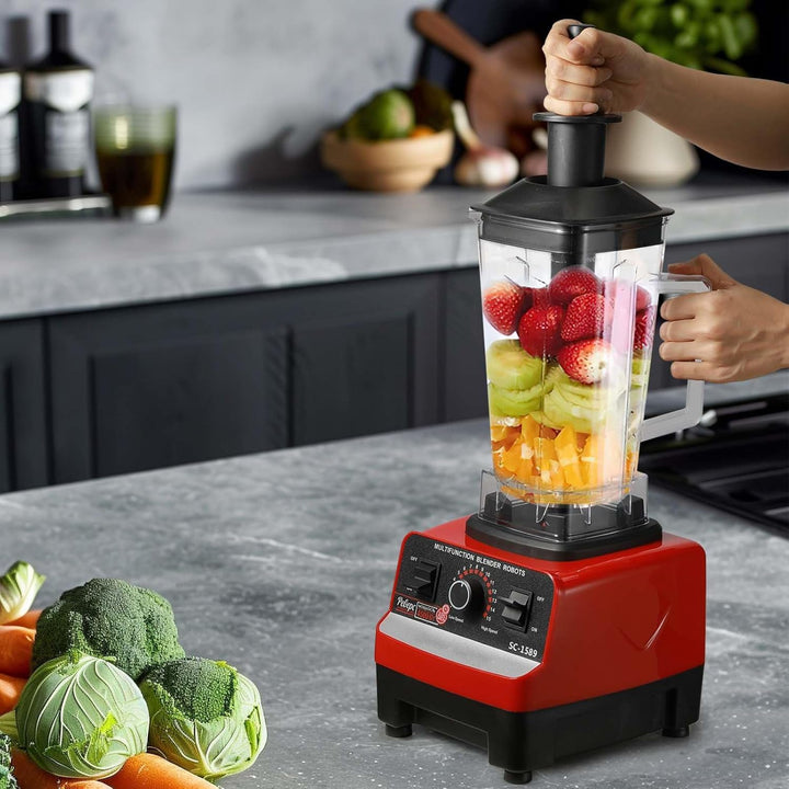 Standmixer mit 2000 W, 2-in-1, professioneller Entsafter mit 2 l, Entsafter für Säfte und Smoothies