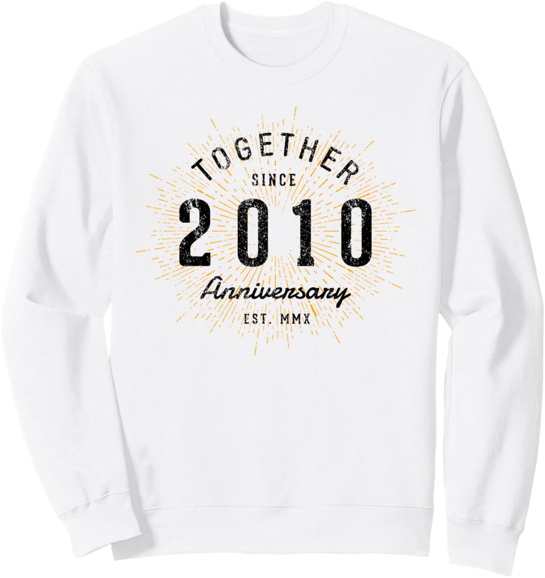 Zusammen seit 2010 Jahrestag Sweatshirt