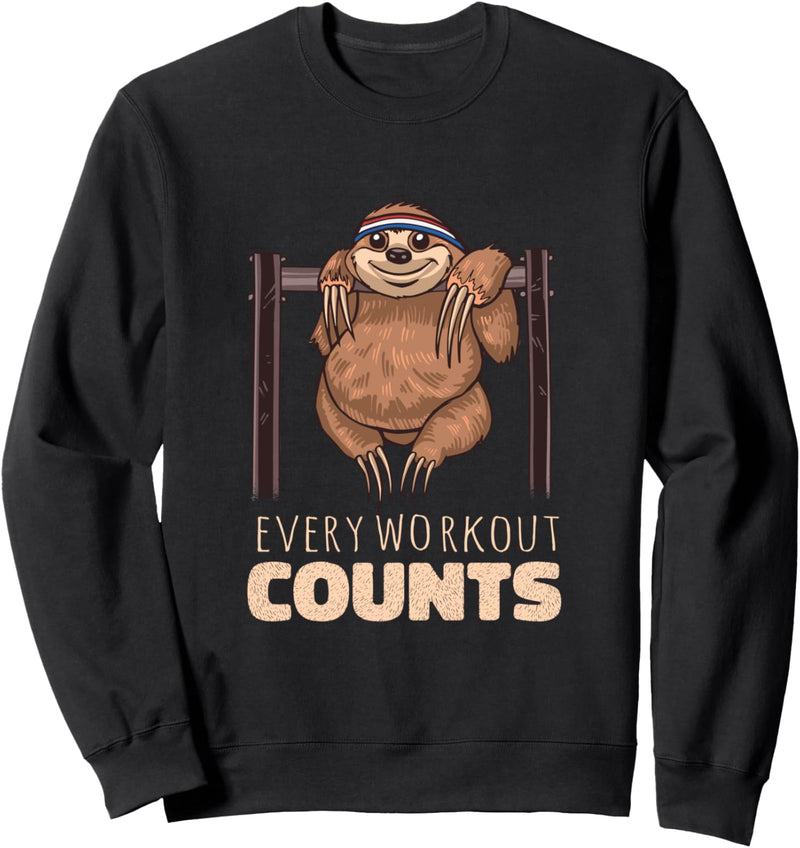 Faultier Workout Training Fitness Sweatshirt