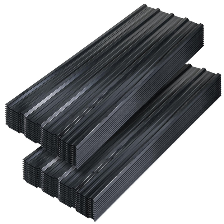 Trapezbleche 24 Stück Wellblechplatten für dach, 115 x 45 cm, 12.42m², Geeignet für Carportdächer un