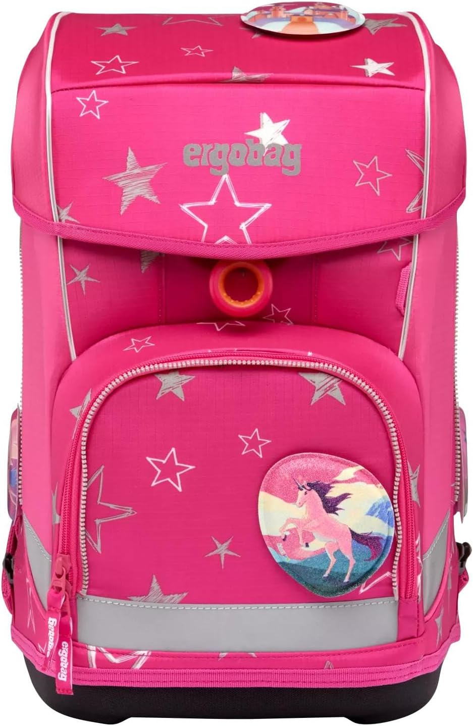 ergobag cubo light Set ergonomischer Schulrucksack, extra leicht, Set 6-teilig inkl. Seitentaschen,