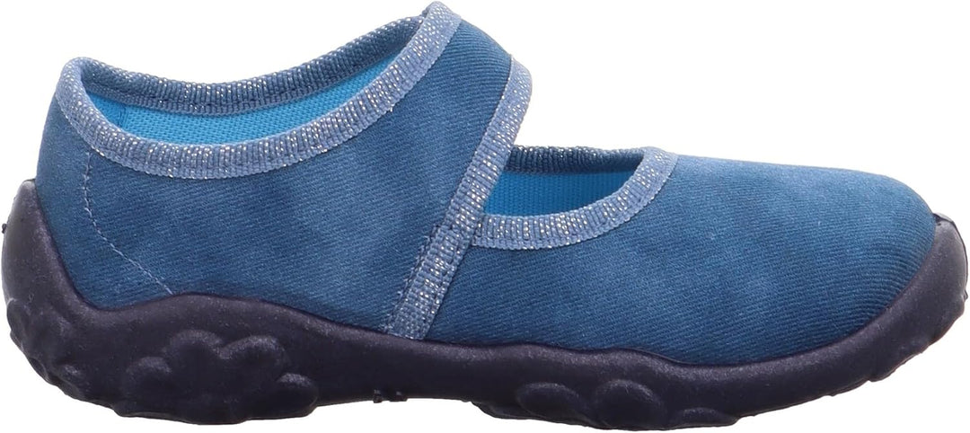 Superfit Jungen Mädchen Bonny Hausschuh 23 EU Blau 8040, 23 EU Blau 8040