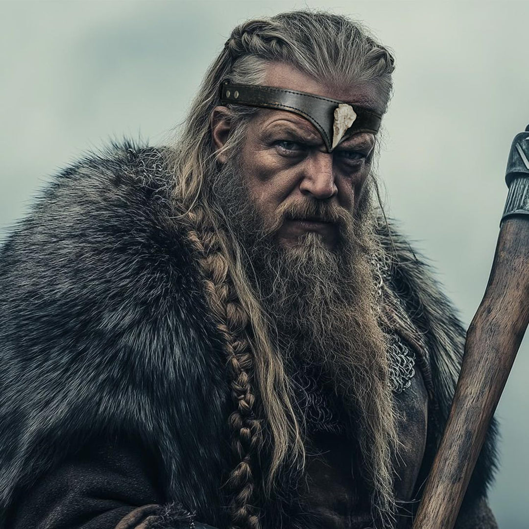 keland Wikinger Leder Stirnband Raben Totenkopf Stirnband Kopfschmuck Damen Herren Mittelalter Acces