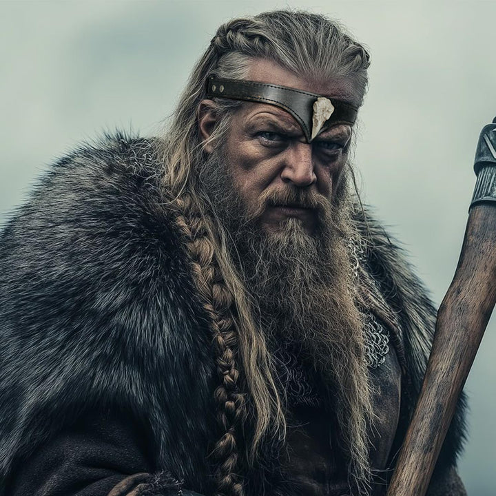 keland Wikinger Leder Stirnband Raben Totenkopf Stirnband Kopfschmuck Damen Herren Mittelalter Acces