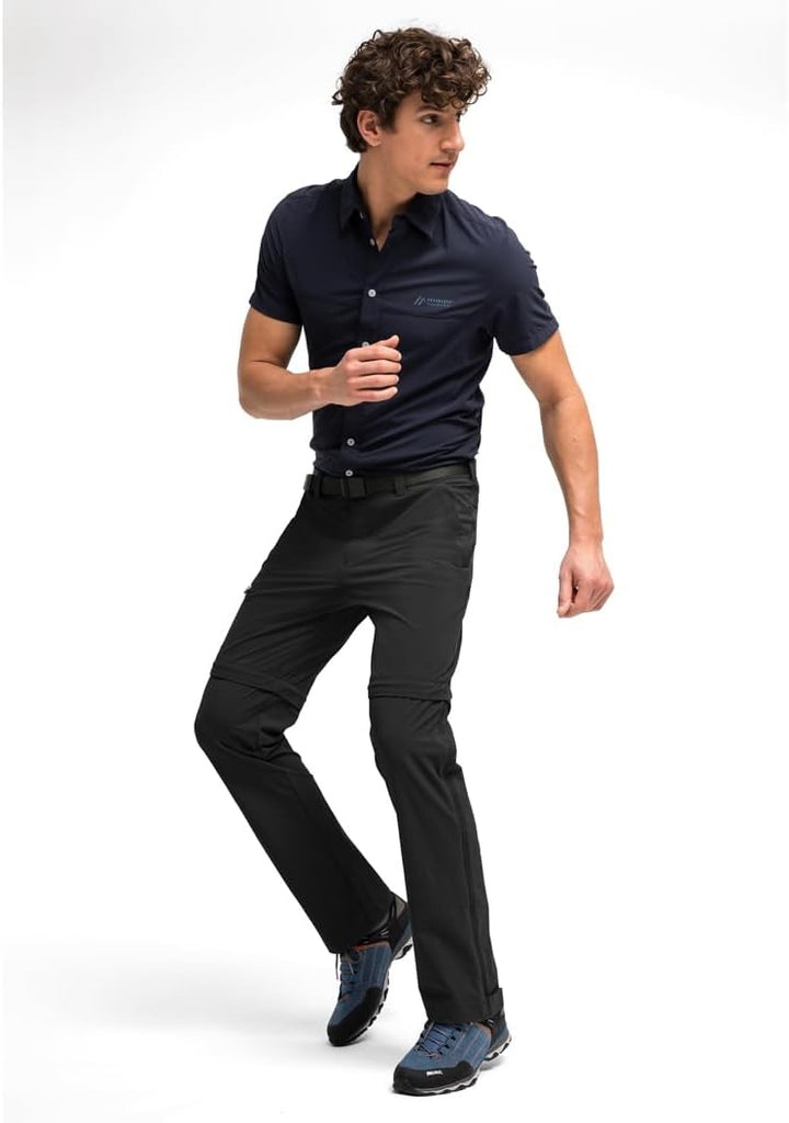 Maier Sports Herren Outdoor Hose T-Zipp Tajo Tajo 54 Schwarz, 54 Schwarz
