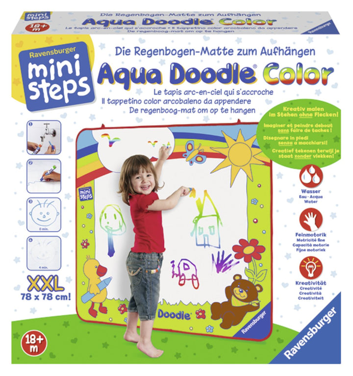 Ravensburger ministeps Aqua Doodle XXL Color - 04493 / Malmatte zum Aufhängen für kreativen Malspass