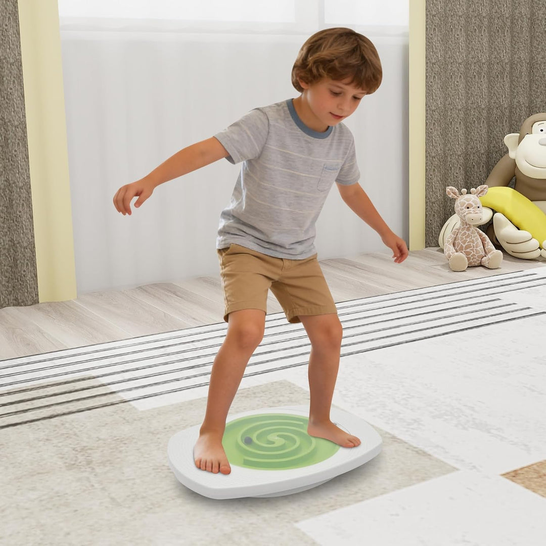 Kinder Balance Board mit Labyrinth, Geschicklichkeits- & Gleichgewichtstrainer ab 3 Jahren, fördert