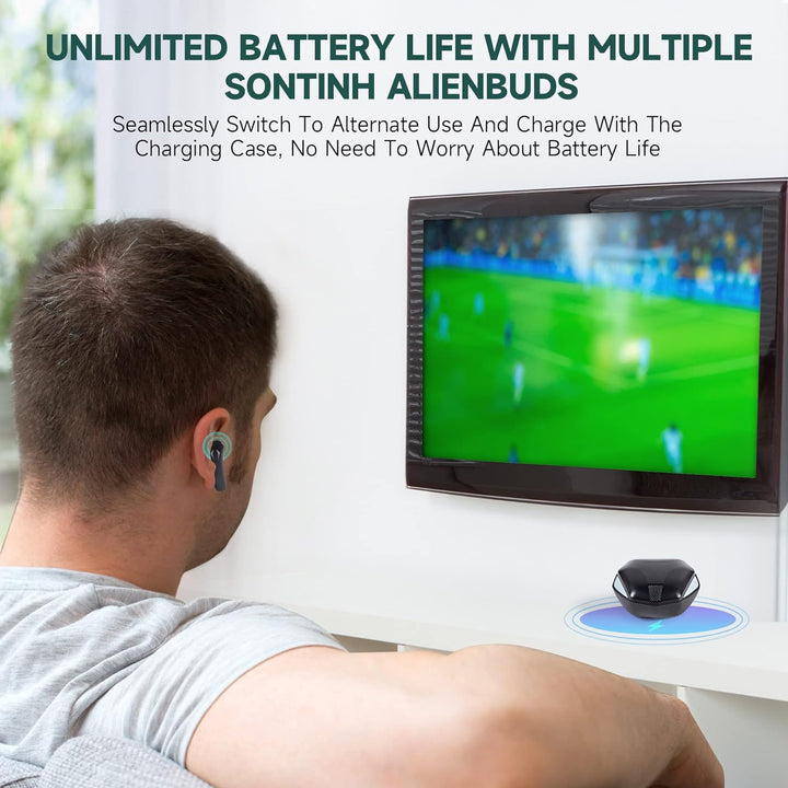 SONTINH Gaming Headset, AlienBuds【2023 Launched】, Wireless Gaming Headset for PC, PS4, PS5, and Swit