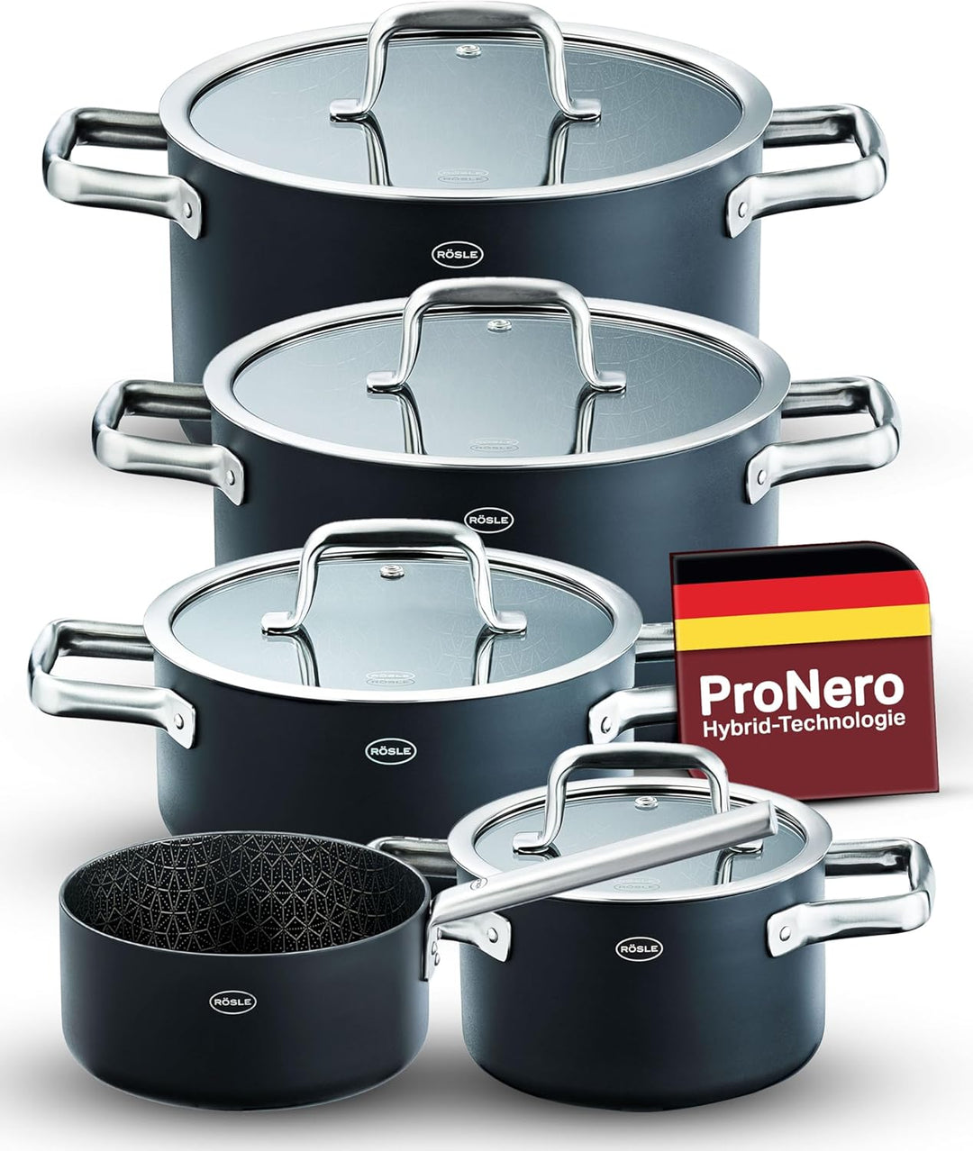 RÖSLE EBONIC ProNero Topfset 5tlg