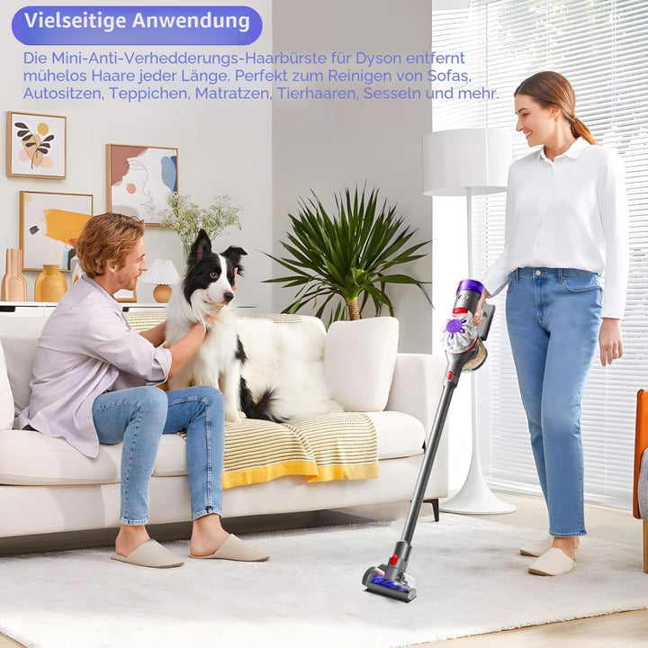 Mini Elektrobürste für Dyson V7 V8 V10 V11 V15 Staubsauger, Turbinendüse Ersatzbürste Zubehör Entfer
