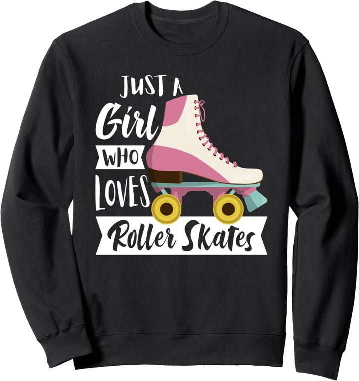 Retro Rollschuhe Roller Skates 70er 80er Kostüm Inline Skate Sweatshirt