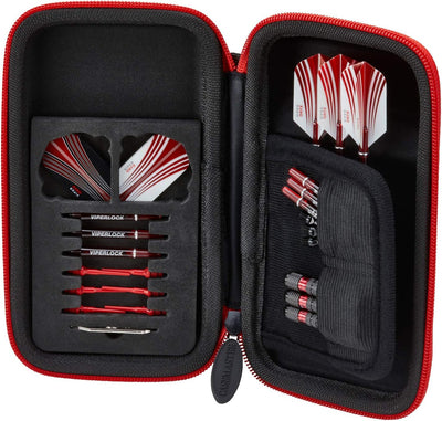 Casemaster Sport Dart Case, Platz für EIN Set Dartpfeile und verfügt über integrierte Aufbewahrung f