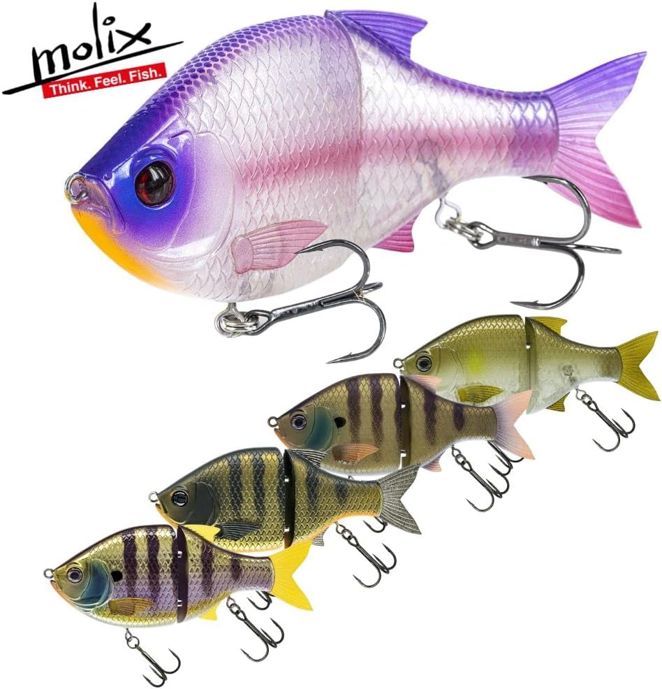 MOLIX Langsam sinkender Swimbait Köder Glide Bait 140SS MX Blue Gill, MX Blue Gill