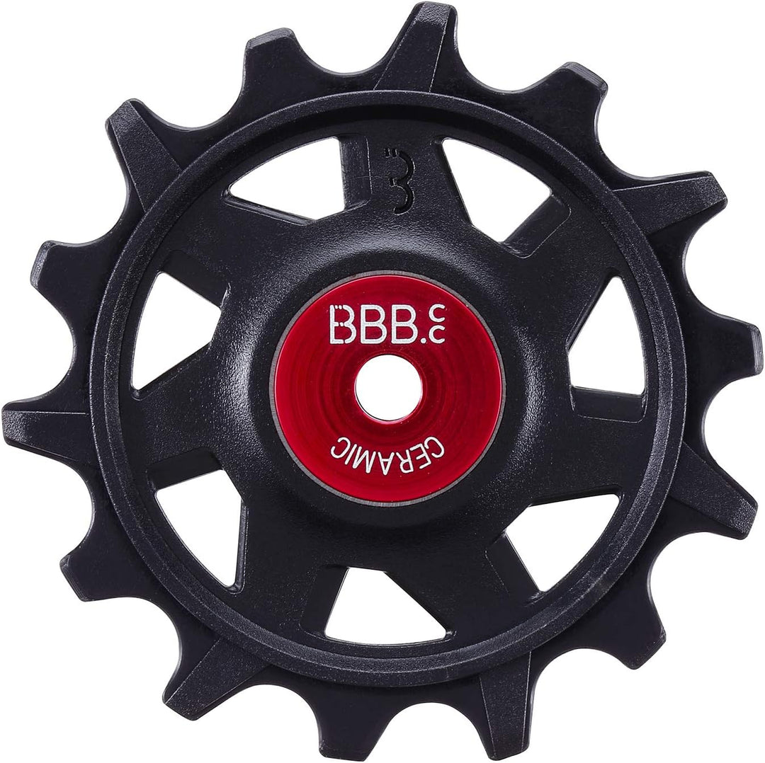 BBB Cycling Fahrradumwerfer Riemenscheibe Keramik 12-T 14-T hintere Stützräder Roller Urban Rennrad