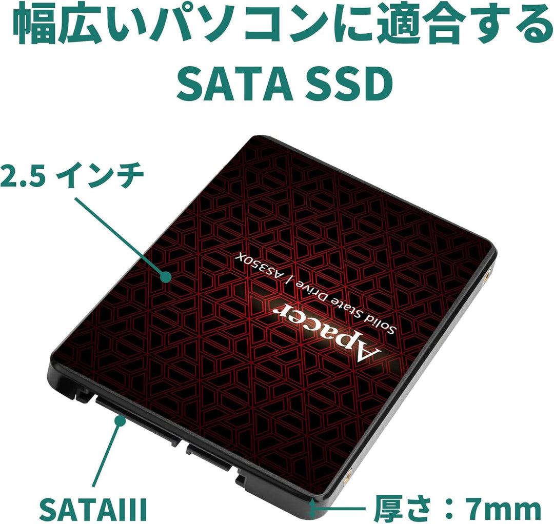 APACER Disque Dur SSD Compatible AS350X 256Go