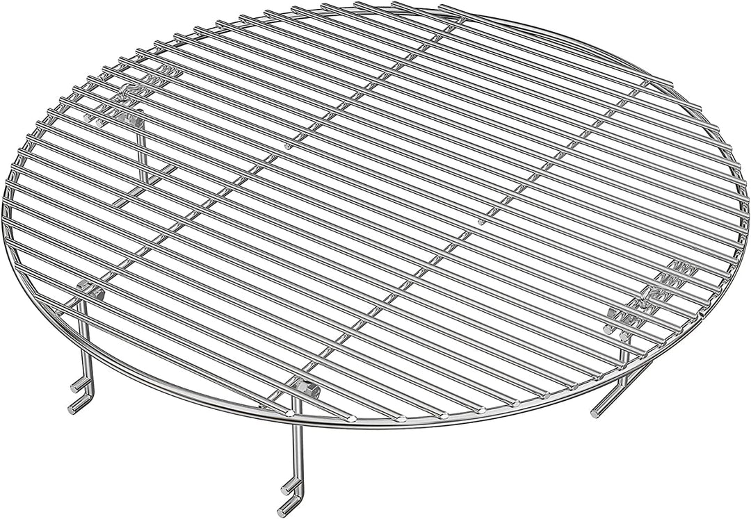 Onlyfire Warmhalterost aus Edelstahl Grillrost rund 44,5 cm Grillerweiterung für Kugelgrills Weber 5