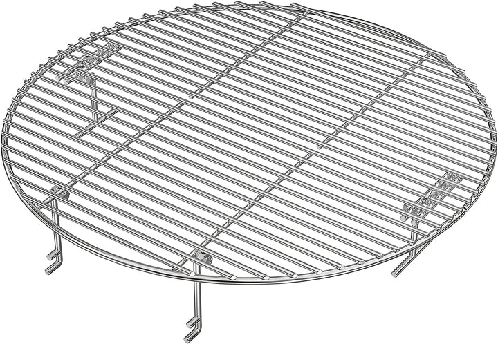 Onlyfire Warmhalterost aus Edelstahl Grillrost rund 44,5 cm Grillerweiterung für Kugelgrills Weber 5