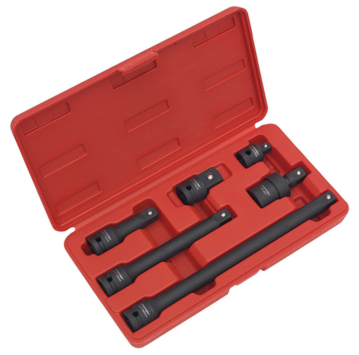 Sealey AK5514 Set mit 1/2 Zoll Kraft-Adapter und Verlängerungsstange 1 Stahlgriffe, 1 Stahlgriffe