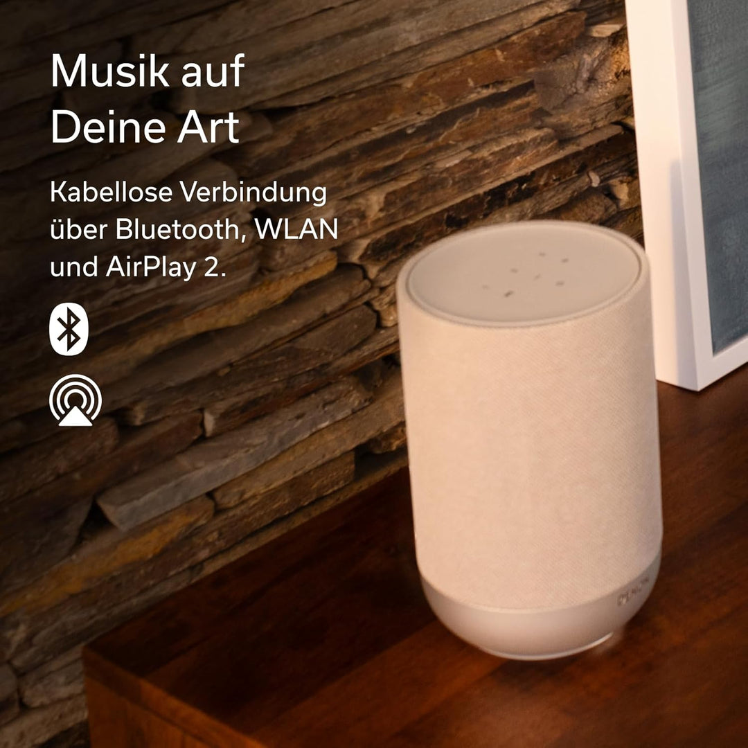 Denon Home 200 Smart Bluetooth Lautsprecher mit HEOS, Dolby Atmos Music, Musikbox Kabellos, Hi-Res A
