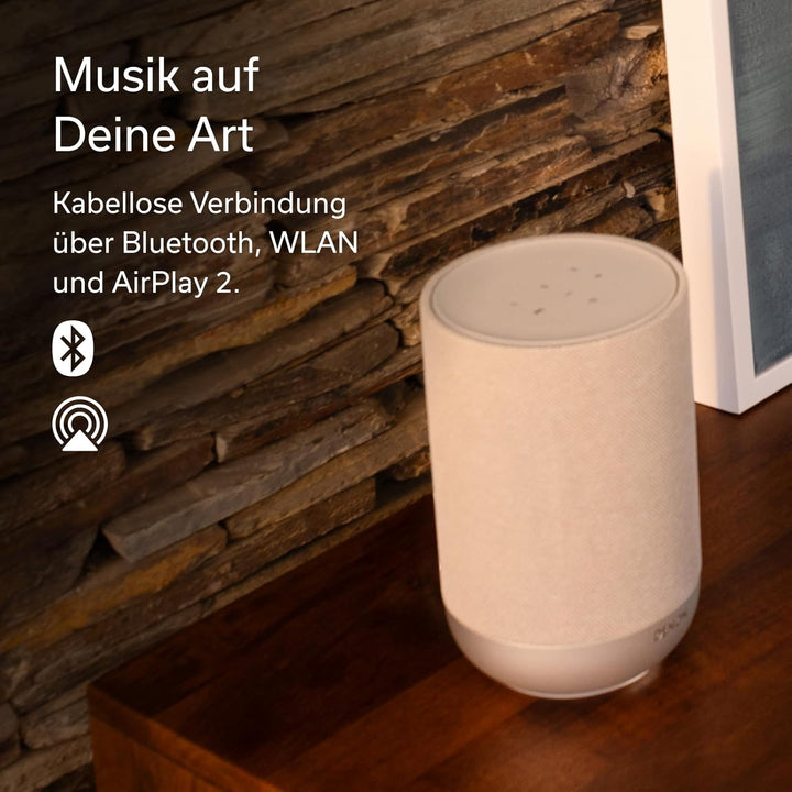Denon Home 200 Smart Bluetooth Lautsprecher mit HEOS, Dolby Atmos Music, Musikbox Kabellos, Hi-Res A