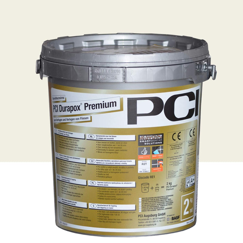 PCI Durapox Premium Reaktionsharz-Mörtel (2 kg, Lichtgrau) 2 kg Lichtgrau, 2 kg Lichtgrau