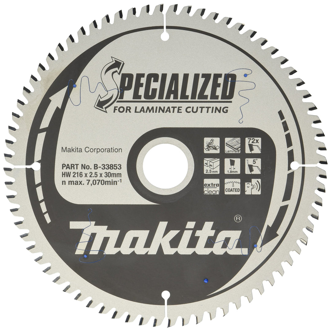 Makita Specialized Saegeblatt, 216 x 30 mm, 72Z, B-33853