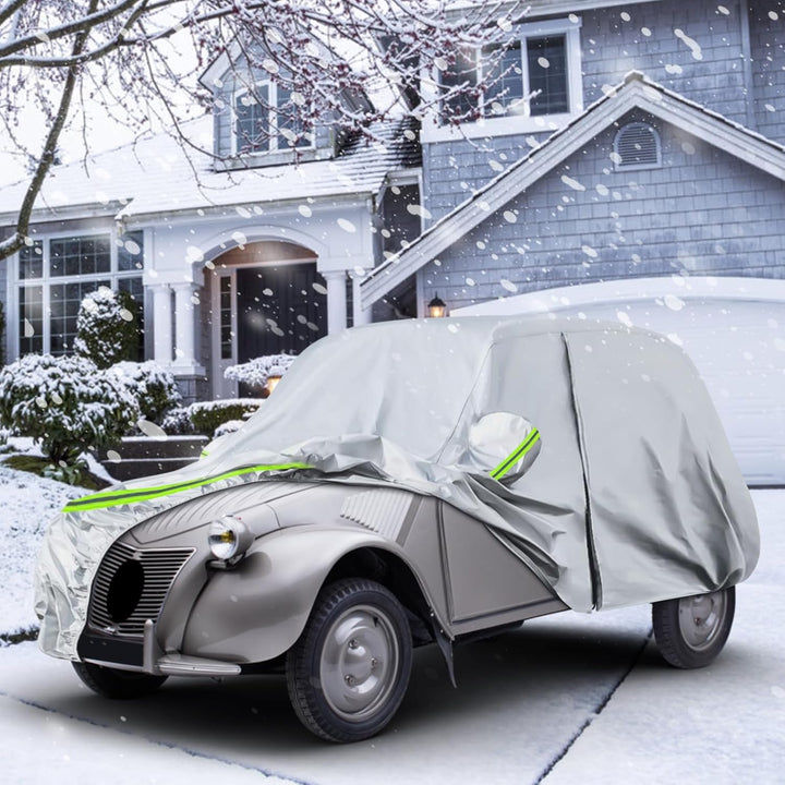 Autoabdeckung Passend für Citroen 2CV 1948-1990, wasserdichte Vollgarage Autoplane mit Reissverschlu