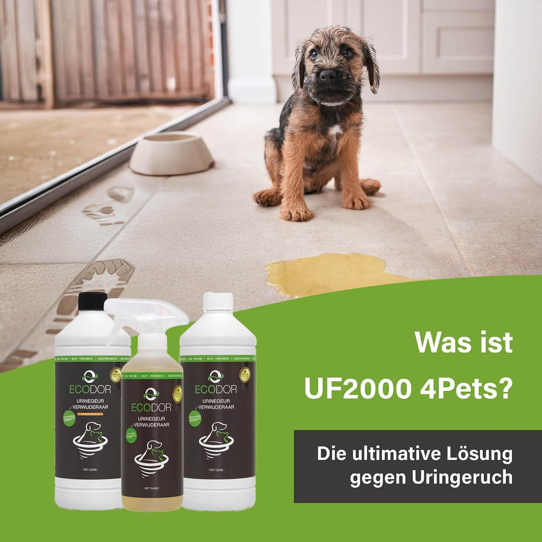 UF2000 4Pets Uringeruch Entferner 500ml | 100% Biologischer Urin-Geruchsentferner für Katzen und Hun