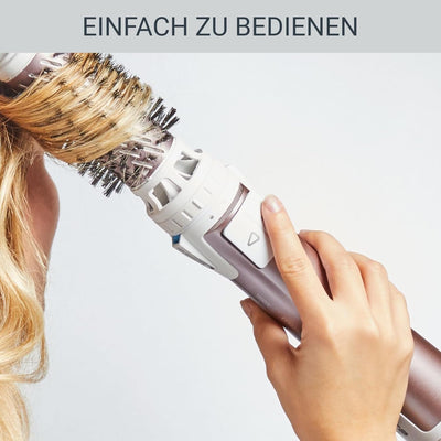 Rowenta Warmluftbürste CF9540 Brush Activ Premium Care | Mit Naturborsten | Kaschmir-Keratin-Beschic