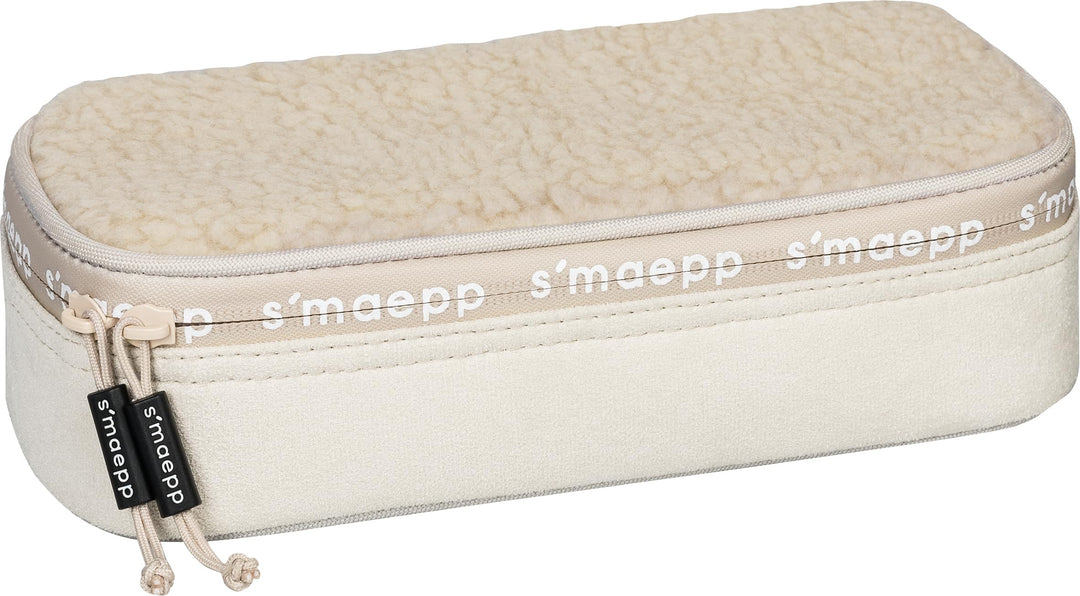 BRUNNEN Schlampermäppchen s'maepp XL „Plüsch“ | 1 Klappe(n), beige