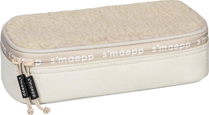 BRUNNEN Schlampermäppchen s'maepp XL „Plüsch“ | 1 Klappe(n), beige