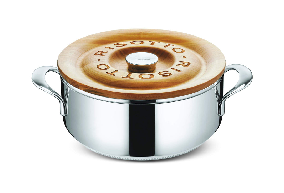 Lagostina 011193031824 Risottokocher, 24 cm, Edelstahl