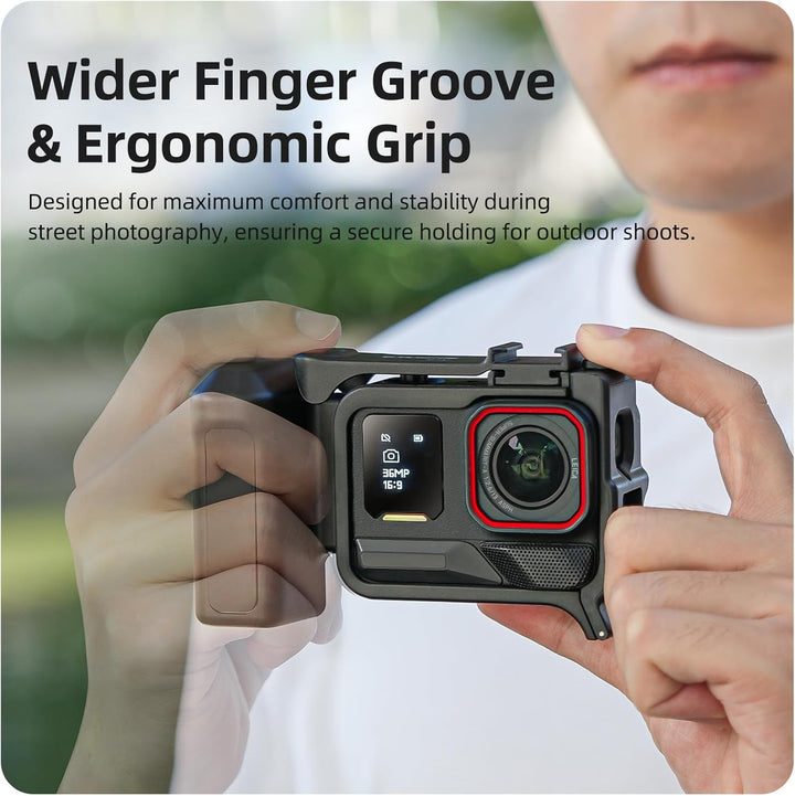 Gdraco Xplorer Grip Kit für Insta360 Ace Pro/2 Seitengriff Griff für Insta360 Ace Pro 2/Ace Pro