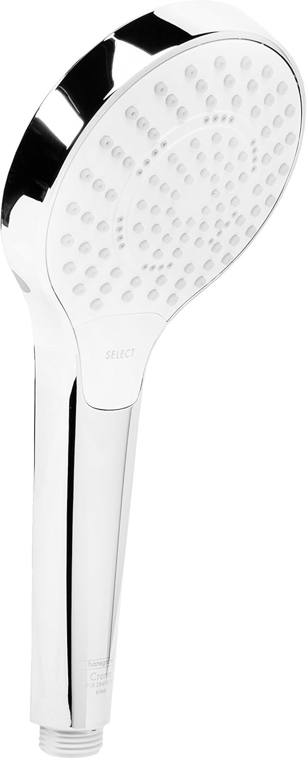 hansgrohe Croma Select S Duschkopf, 3 Strahlarten, Weiss/Chrom, 1.00 Weiss/Chrom 3 Strahlarten (Mult