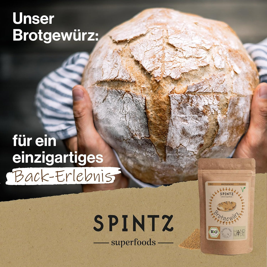 SPINTZ® | Bio Brotgewürz 1000g | Gewürz für Brot Backmischung | Brot Gewürzmischung | 100% natürlich