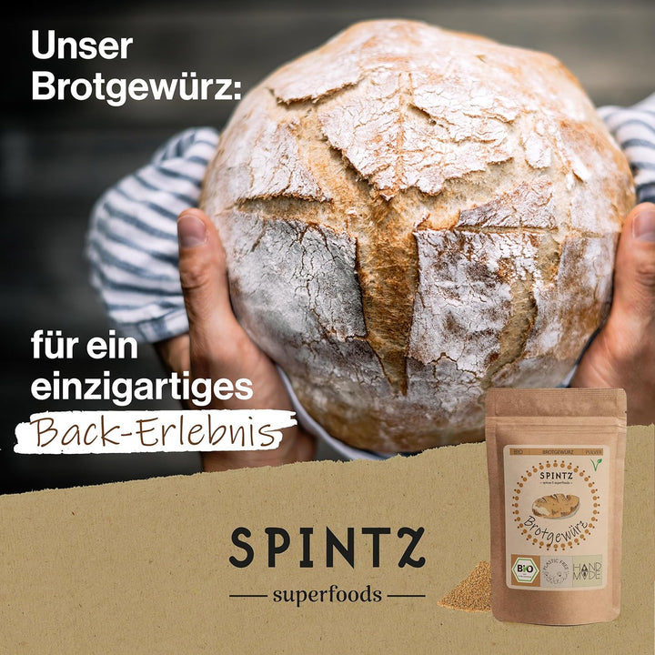 SPINTZ® | Bio Brotgewürz 1000g | Gewürz für Brot Backmischung | Brot Gewürzmischung | 100% natürlich