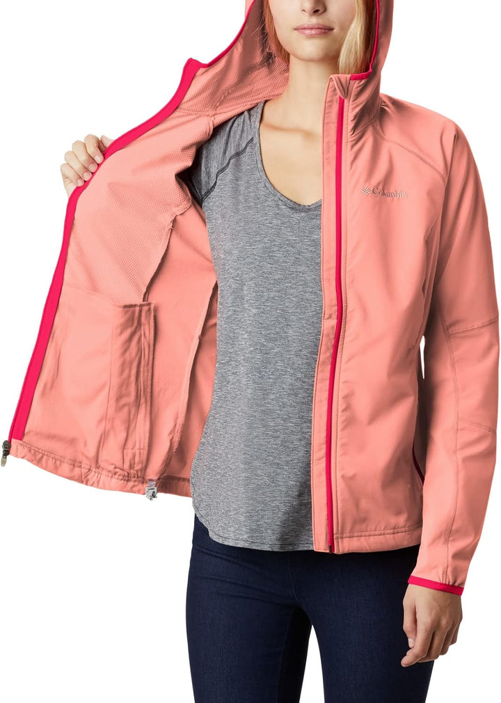 Columbia Damen Softshelljacke Sweet As Hoodie S Coral Reef, S Coral Reef