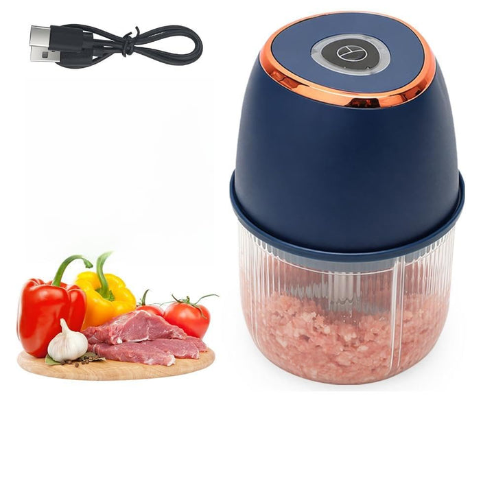 Tragbarer Mini-Zerkleinerer,Mixer Küche, Gemüsezerkleinerer Zwiebelschneider mit USB-Anschluss, Univ