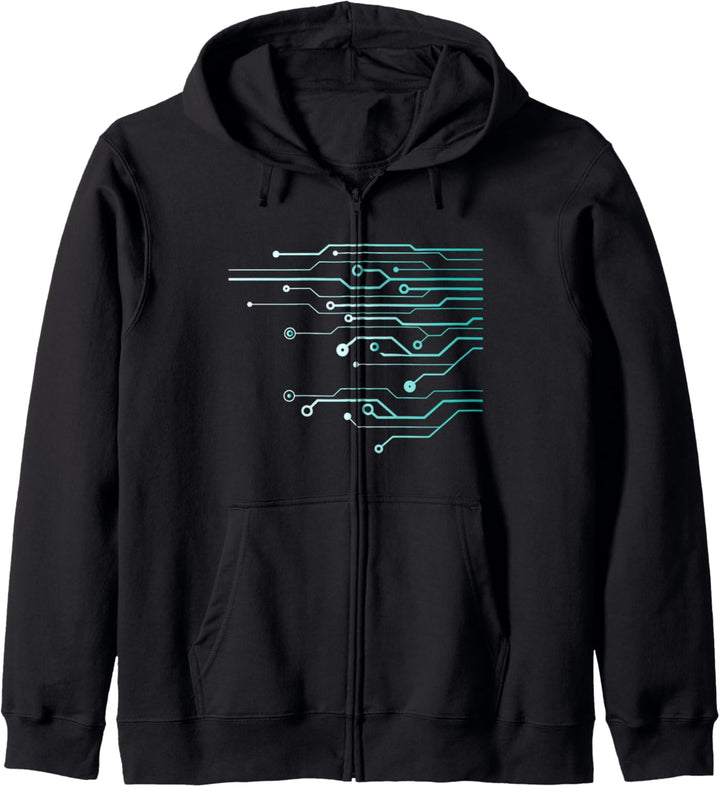 Computer Schaltkreis I Ingenieur I Computer Nerd Kapuzenjacke