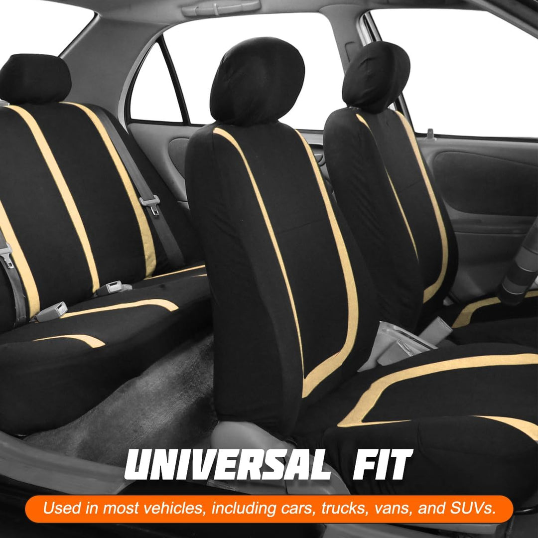 JNNJ 9 Stück Klassisch Autositzbezüge Sitzschoner Auto Schonbezug Autositz, Autositzbezüge Komplette