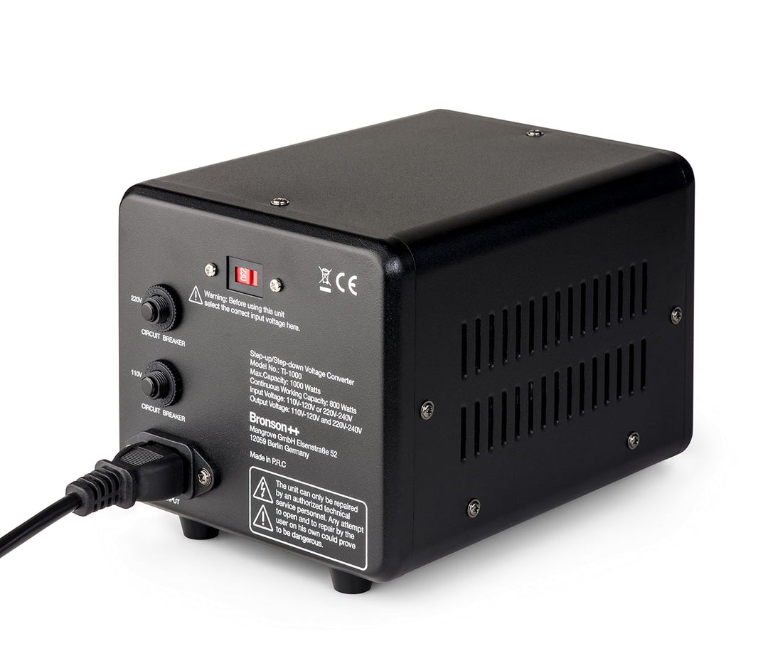 Bronson++ TI 1000 110 Volt USA Spannungswandler Ringkern-Transformator 1000 Watt - In: 110V oder 220