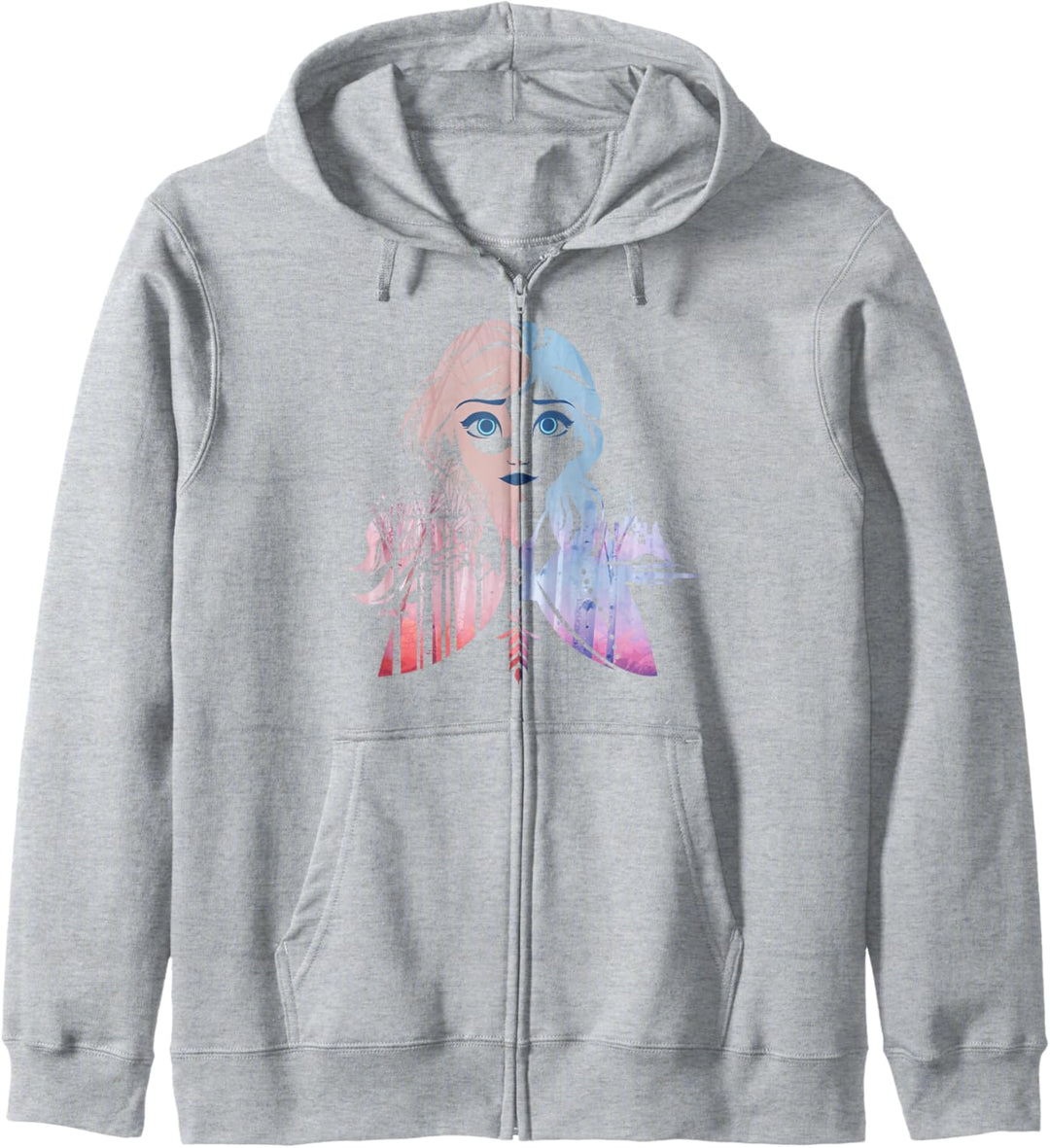 Disney Frozen 2 Anna Two Tone Gradient Portrait Fill Kapuzenjacke