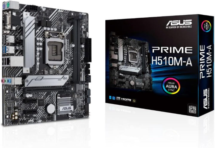 ASUS Prime H510M-A Gaming Mainboard Sockel Intel LGA1200 (mATX, M.2, USB 3.2 Gen 1 Typ-A, Intel 1Gbi