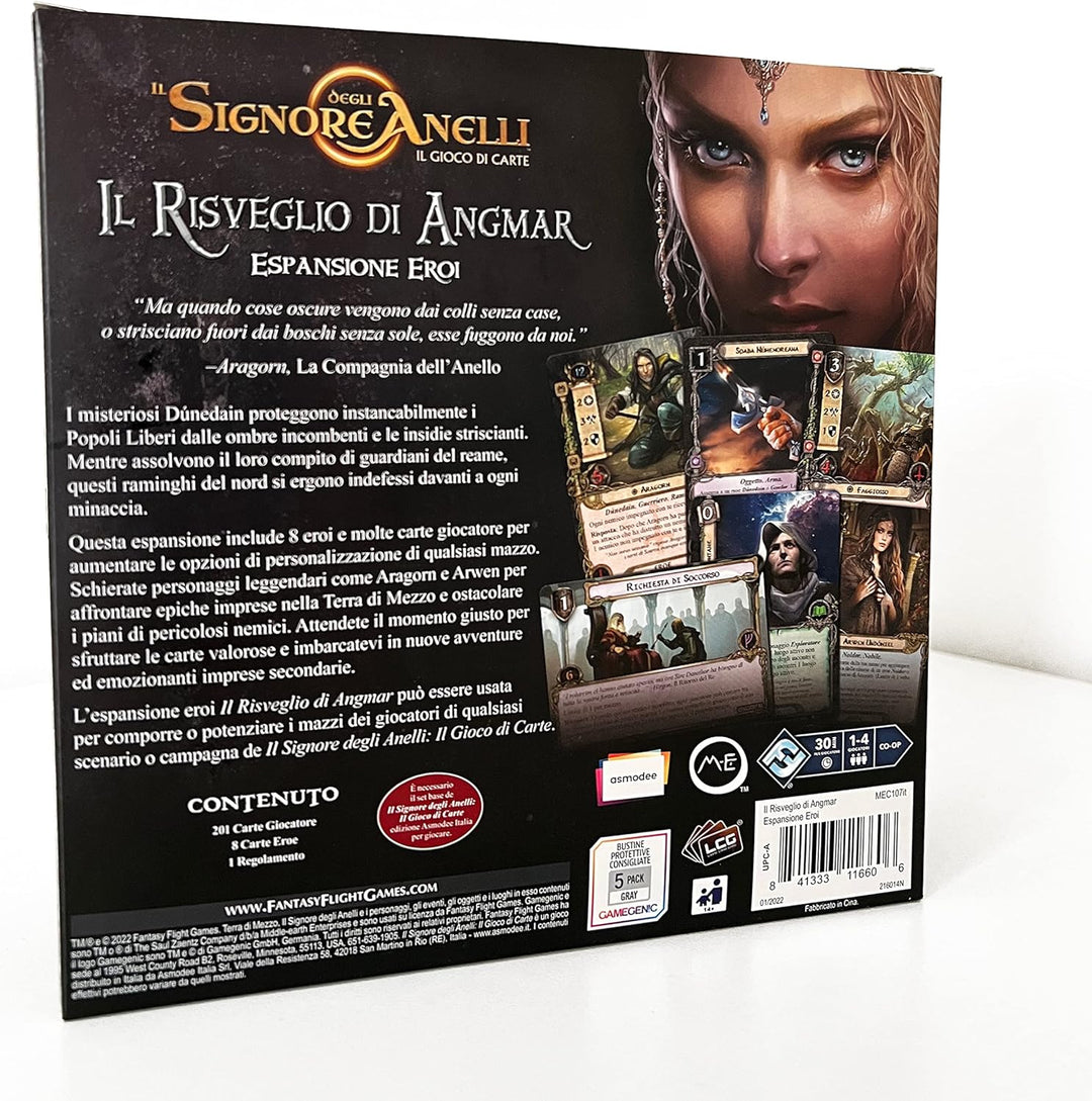 Asmodee - Der Herr der Ringe, Das Kartenspiel: Das Erwachen von Angmar, Erweiterung Helden, Italieni