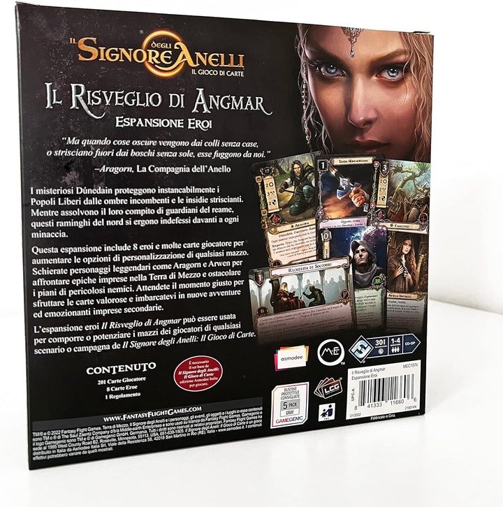 Asmodee - Der Herr der Ringe, Das Kartenspiel: Das Erwachen von Angmar, Erweiterung Helden, Italieni