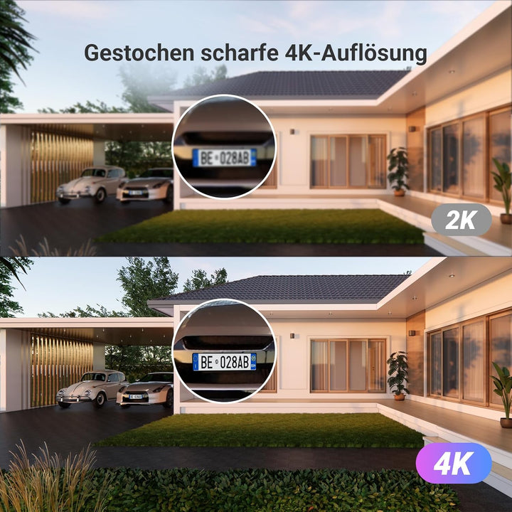 EZVIZ 4K Türsprechanlage mit Türöffner und 8" Touchscreen-Monitor, 2 Draht Bus, Türklingel mit Kamer