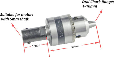 CHANCS Mini-Elektromotor 895 DC 12V/24V 6000RPM 12000RPM Mini-Spindel-Bohrmotor 895 Dc 12v-24v 6000r