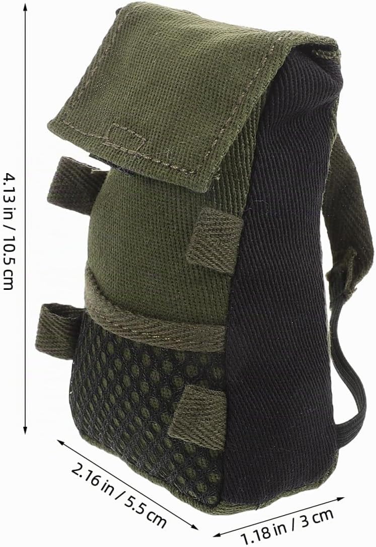 ibasenice Puppenrucksack Mini Rucksack Mädchen Puppen Schultaschen Kleiner Rollenspiel Miniatur Schu
