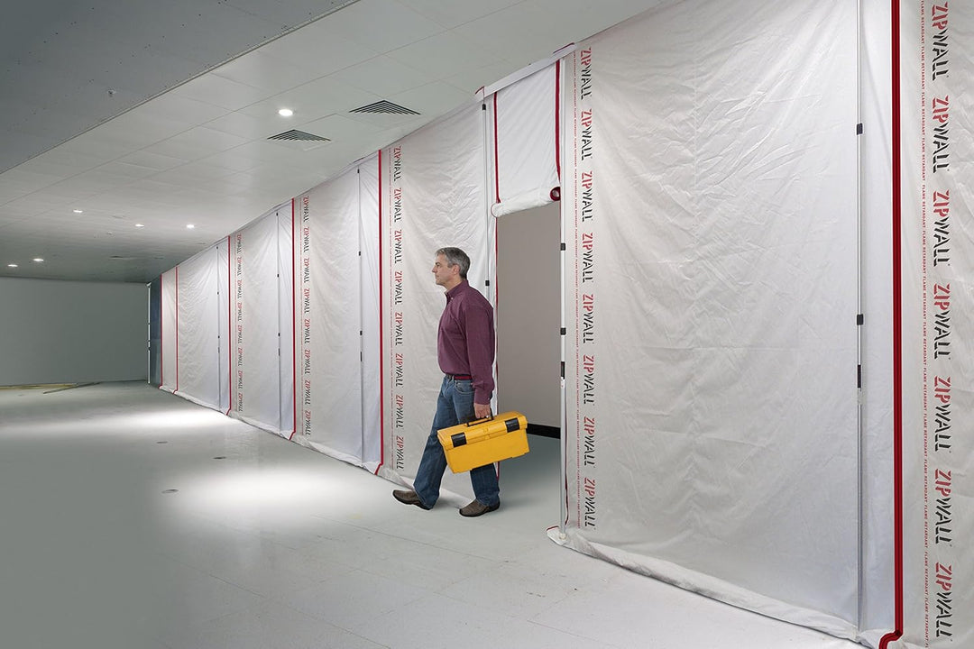 ZIPWALL ZF5 Wiederverwendbare Barriere, Weiss, 1 Pack, 1 Pack